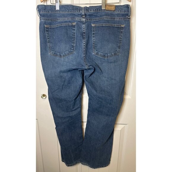 Cabelas Womens Dark Denim Straight Leg Jeans Size 16 Short - Picture 3 of 12